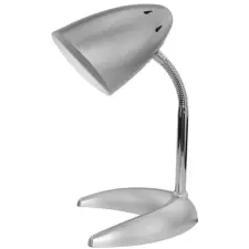 Avide Asztali lámpa BASIC C talpú ezüst + 4W LED világítás