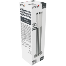 Avide Boca kültéri álló lámpa, 1xE27, IP44, Szatén Nikkel, 450mm (rozsdamentes acél) kültéri világítás