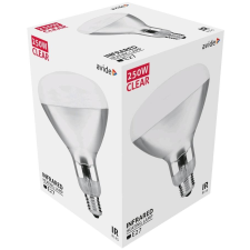 Avide Clear Infra izzó R125 250W E27 5000h - Áttetsző izzó