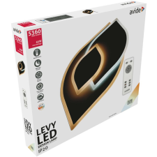 Avide Design Mennyezeti Lámpa Levy 65W RF Távirányítóval (LED, színhőmérséklet állítható, dimmelhető) világítás