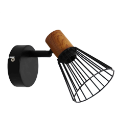 Avide Fali Lámpa Luna 1xE14 Foglalattal Fekete (ABWL-LU1B) világítás