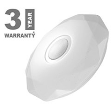 Avide Heracles mennyezeti LED lámpa, gyémánt mintával (18W/1700lm) hideg fehér világítás