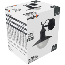 Avide Imperial cserélhető fényforrású kültéri fali lámpa, max.1x20W (E27, IP44, antracit) kültéri világítás