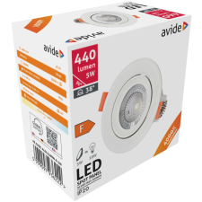 Avide LED Beépíthető Spot 38° Kerek 5W NW 4000K világítás
