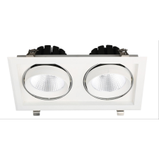 Avide LED Downlight Sein Négyzetes 2x30W IP20 5600lm 20° WW 3000K világítás