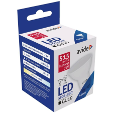 Avide LED Spot Alu+plastic 7W GU10 110° CW 6400K villanyszerelés
