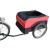 AVLift Kerékpár utánfutó szállítódoboz 130x77x65 cm piros-fekete színben 40 kg teherbírás