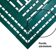 AVRubber Ferde záróelem zöld munkahelyi biztonsági szőnyeghez 60x120 cm munkavédelem