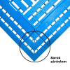 AVRubber Sarok záróelem kék munkahelyi biztonsági szőnyeghez 60x120 cm