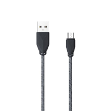 Awei CL982 1m/erős szövött borítással/vékony műanyag fejjel/USB-Micro/szürke USB kábel kábel és adapter