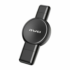 Awei W26 Apple Watch/Samsung Watch töltő - fekete okosóra kellék