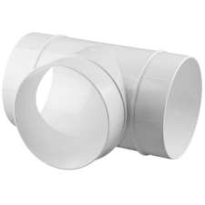 Awenta D100  kerek pvc T idom (KO100-26) hűtés, fűtés szerelvény