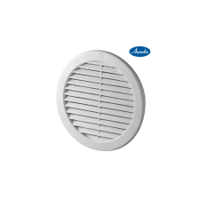 Awenta Műanyag szellőző rács rovarhálóval 125 mm hűtés, fűtés szerelvény