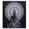 AWGifts B&W Kettős Pamut Ágytakaró / Falidísz - Buddha