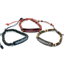 AWGifts Kókusz Karkötők Szlogennel - Rebellion X karkötő