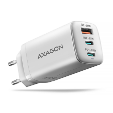 AXAGON ACU-DPQ65W QC4 + USB-C PD hálózati töltő fehér mobiltelefon kellék