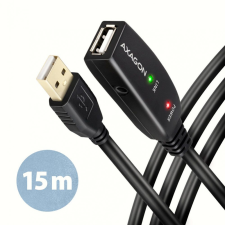AXAGON ADR-215 USB Repeater Cabel 15m Black kábel és adapter
