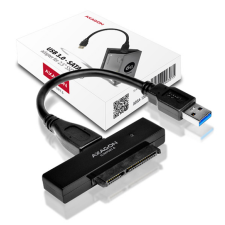AXAGON ADSA-1S6 2.5" USB 3.0 Külső HDD/SSD Ház - Szürke asztali számítógép kellék