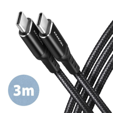 AXAGON BUCM2-CM30AB 3m USB C fekete adat- és töltőkábel kábel és adapter