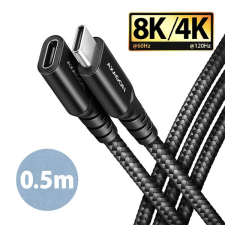 AXAGON BUCM32-CF05AB 0,5m USB C fekete hosszabbító kábel kábel és adapter