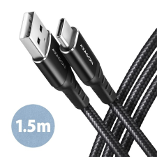 AXAGON bucm-am15ab 1,5m type c - usb fekete adat- és töltőkábel kábel és adapter