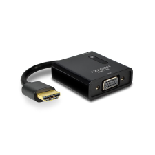 AXAGON HDMI apa - VGA anya adapter - Fekete kábel és adapter
