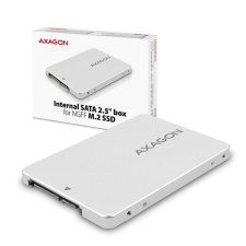 AXAGON RSS-M2SD M.2 SATA B-Key - SATA SSD adapter ház - Ezüst asztali számítógép kellék