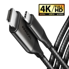 AXAGON RVC-HI2MC USB-C -&gt; HDMI 2.0 adapter 4K/60Hz Aluminum 1,8m cable Black kábel és adapter