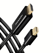 AXAGON RVDM-HI14C2 Mini DisplayPort -> HDMI kábel 1.8m fekete (RVDM-HI14C2) kábel és adapter