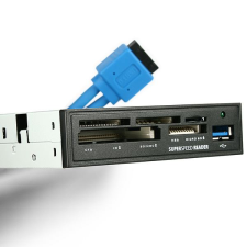 AXAGON USB3.0 5  foglalatú belső kártyaolvasó fekete (CRI-S3) (CRI-S3) kártyaolvasó