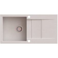 Axis CASCADA 40 gránit mosogató, szifonnal, bézs, beépíthető mosogatótálca