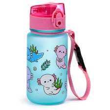 Axolotl kulacs, 350ml, kék-rózsaszín kulacs, kulacstartó