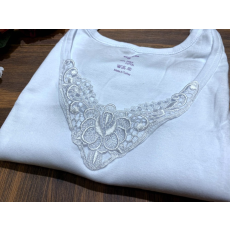 aydogan Turkey 100% pamut női trikó Fehér S-4XL-ig 0007