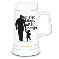 Az első közös apák napja - Kerámia Söröskorsó sörös pohár