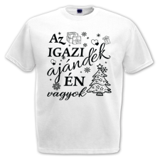  Az igazi ajándék én vagyok - Karácsonyi Férfi Póló férfi póló