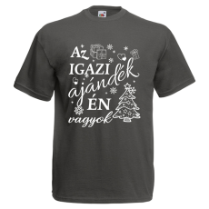  Az igazi ajándék én vagyok - Karácsonyi Férfi Póló