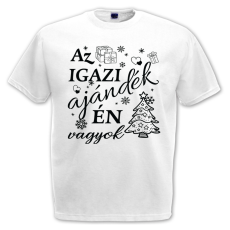  Az igazi ajándék én vagyok - Karácsonyi Férfi Póló