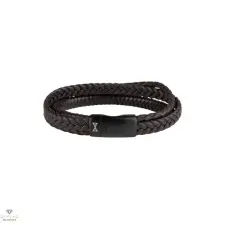 AZE Iron Three String Brown-Black karkötő 21 cm - AZ-BL002-C-210 karkötő