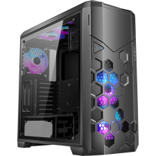 AZZA Storm 6000B ARGB Számítógépház - Fekete számítógép ház
