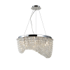Azzardo Carmen króm-átlátszó kristály függesztett lámpa  (AZ-1284) G9 6 izzós IP20