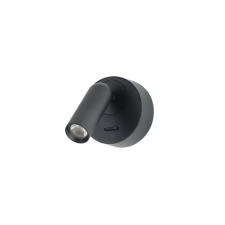 Azzardo Lugano Round fekete LED falikar (AZ-5628) LED 1 izzós IP20 világítás