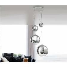 Azzardo Silver ball 4 átlátszó függesztett lámpa (AZ-2531) E27 4 izzós IP20 világítás