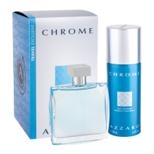 Azzaro Chrome, Edt 100ml + 150ml Dezodor kozmetikai ajándékcsomag