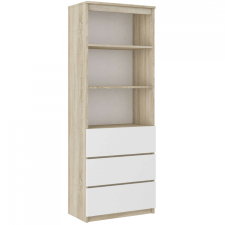  B3 könyvespolc fiókokkal - sonoma mix bútor