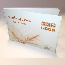  B5 famentes 32 lapos spirálos vázlatfüzet füzet