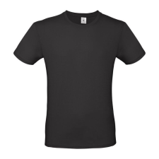 B&amp;C B02E unisex rövid ujjú póló, black - 2XL férfi póló