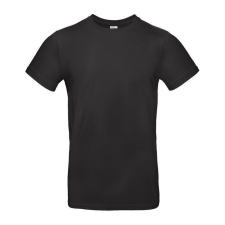 B&C B04E Exant 190 kereknyakú póló, black - 4XL férfi póló