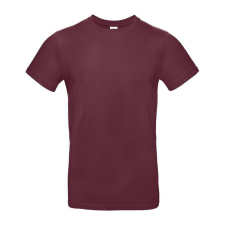 B&C B04E Exant 190 kereknyakú póló, burgundy - XL férfi póló