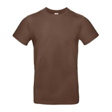 B&C B04E Exant 190 kereknyakú póló, chocolate - M férfi póló
