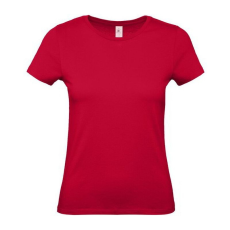 B&C B54E Női rövid ujjú póló, deep red - XS